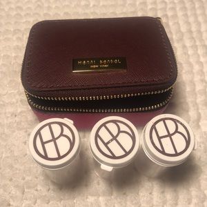 Henri Bendel two tone pill case and containers